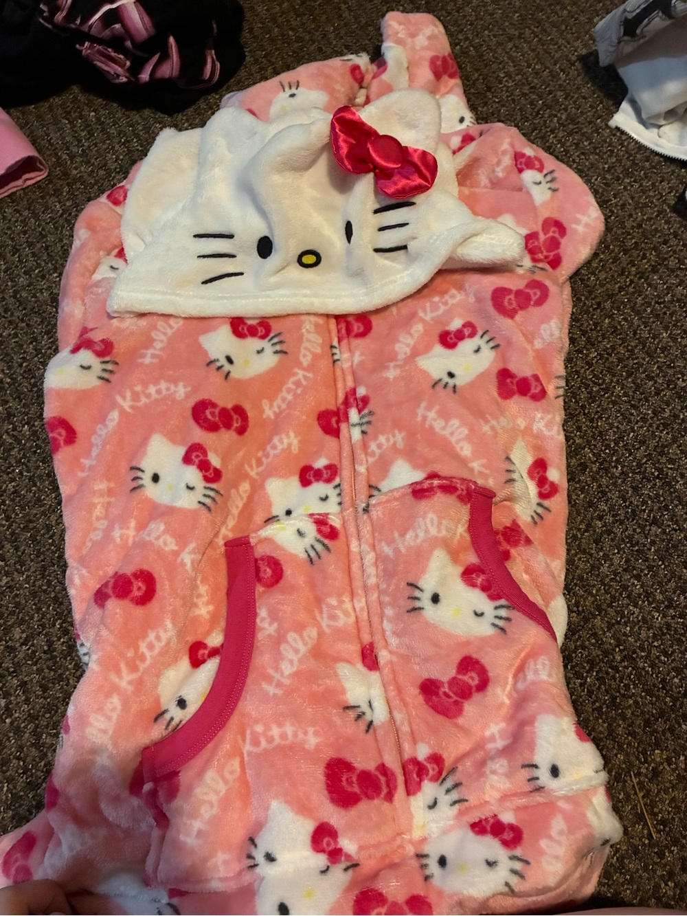 Sanrio Hello Kitty Plush Pink Hooded Sleep Sack